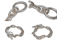 画像をギャラリービューアに読み込む, HERMES エルメス ブレスレット シェーヌダンクル TGM 13コマ アクセサリー フランス製 シルバー925 美品 中古 4b001225