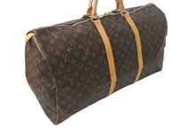 画像をギャラリービューアに読み込む, LOUIS VUITTON ルイヴィトン キーポル60 ボストンバッグ M41422 モノグラム PVC レザー ブラウン 美品 中古 4b001236