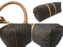 画像をギャラリービューアに読み込む, LOUIS VUITTON ルイヴィトン キーポル60 ボストンバッグ M41422 モノグラム PVC レザー ブラウン 美品 中古 4b001236