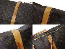 画像をギャラリービューアに読み込む, LOUIS VUITTON ルイヴィトン キーポル60 ボストンバッグ M41422 モノグラム PVC レザー ブラウン 美品 中古 4b001236