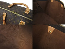 画像をギャラリービューアに読み込む, LOUIS VUITTON ルイヴィトン キーポル60 ボストンバッグ M41422 モノグラム PVC レザー ブラウン 美品 中古 4b001236