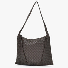 Load image into Gallery viewer, BOTTEGA VENETA ボッテガヴェネタ ホーボー イントレチャート ショルダーバッグ 10100101226PGA ブラウン 美品 中古 4b012439