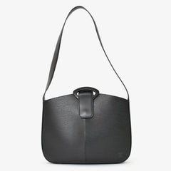 極美品 LOUIS VUITTON ルイヴィトン レヴリ ワンショルダーバッグ ハンドバッグ M52162 ブラック エピレザー 中古 4b012458