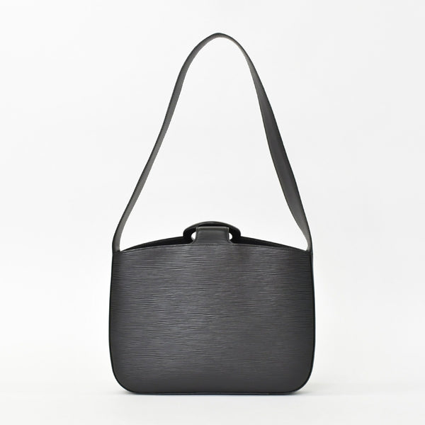 極美品 LOUIS VUITTON ルイヴィトン レヴリ ワンショルダーバッグ ハンドバッグ M52162 ブラック エピレザー 中古 4b012458