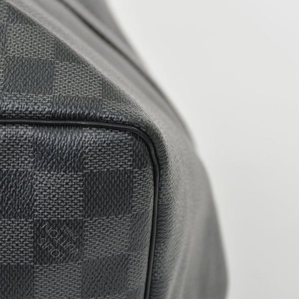 Very Good Condition LOUIS VUITTON Keepall Bandouliere 55 Boston Bag Men's Travel Bag Damier Graphite Black N41413 Good Condition Used 4a001248