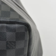 画像をギャラリービューアに読み込む, 極美品 ルイヴィトン LOUIS VUITTON キーポル バンドリエール 55 ボストンバッグ メンズ 旅行鞄 ダミエ グラフィット ブラック N41413 美品 中古 4a001248