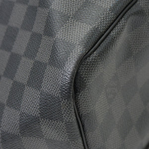 Very Good Condition LOUIS VUITTON Keepall Bandouliere 55 Boston Bag Men's Travel Bag Damier Graphite Black N41413 Good Condition Used 4a001248