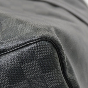 Very Good Condition LOUIS VUITTON Keepall Bandouliere 55 Boston Bag Men's Travel Bag Damier Graphite Black N41413 Good Condition Used 4a001248