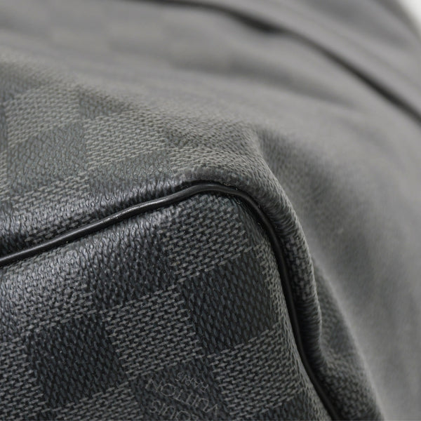Very Good Condition LOUIS VUITTON Keepall Bandouliere 55 Boston Bag Men's Travel Bag Damier Graphite Black N41413 Good Condition Used 4a001248