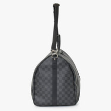画像をギャラリービューアに読み込む, 極美品 ルイヴィトン LOUIS VUITTON キーポル バンドリエール 55 ボストンバッグ メンズ 旅行鞄 ダミエ グラフィット ブラック N41413 美品 中古 4a001248