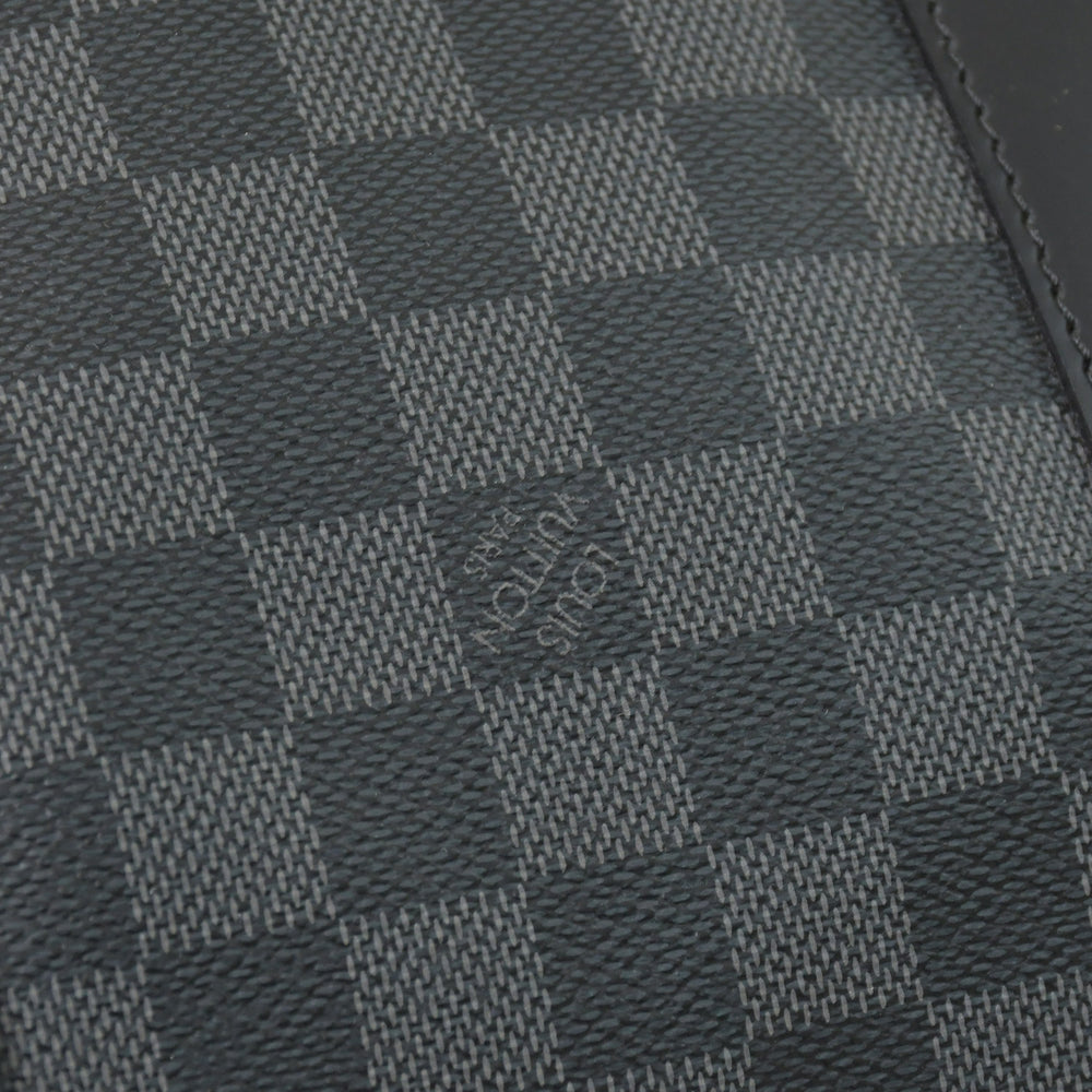 極美品 ルイヴィトン LOUIS VUITTON キーポル バンドリエール 55 ボストンバッグ メンズ 旅行鞄 ダミエ グラフィット ブラック N41413 美品 中古 4a001248
