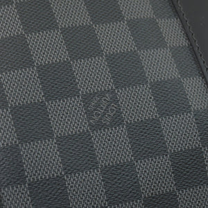 Very Good Condition LOUIS VUITTON Keepall Bandouliere 55 Boston Bag Men's Travel Bag Damier Graphite Black N41413 Good Condition Used 4a001248