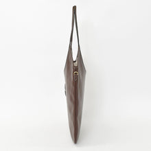 Load image into Gallery viewer, 新品同様 MIUMIU ミュウミュウ Ivy Leather Bag アイビー レザーハンドバッグ 5BG231 ブラウン ロゴパッチ ゴールド金具 中古 4b012483
