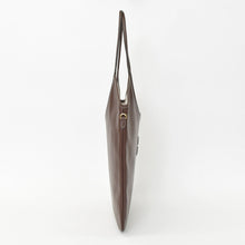 Load image into Gallery viewer, 新品同様 MIUMIU ミュウミュウ Ivy Leather Bag アイビー レザーハンドバッグ 5BG231 ブラウン ロゴパッチ ゴールド金具 中古 4b012483
