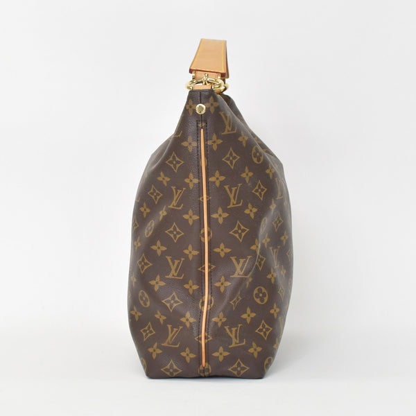LOUIS VUITTON Monogram Shri MM One Shoulder Bag M40587 Gold Hardware Good Condition Used 4a001249