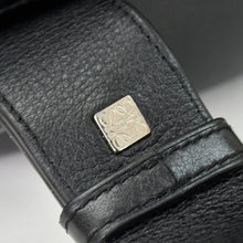 Load image into Gallery viewer, 極美品 LOEWE ロエベ アナグラム アントンスリング ショルダーバッグ レザー ブラック シルバー金具 中古 4b012575