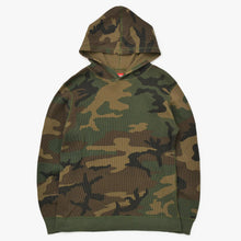 Load image into Gallery viewer, 極美品 SUPREME シュプリーム 16AW Hooded Waffle Thermal フーデッド ワッフル サーマル ウッドランドカモ サイズS 中古 4b012591