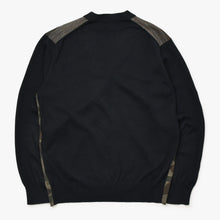 Load image into Gallery viewer, 極美品 COMME des GARCONS HOMME コムデギャルソンオム カモ柄 カーディガン HT-N002 ブラック グリーン コットン サイズS 中古 4b012598
