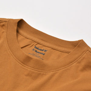 Timberland ティンバーランド Mastermind マスターマインド コラボ Tシャツ RN 76382 ブラウン サイズM 美品 中古 4b012623