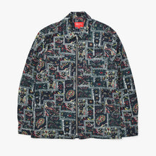 Load image into Gallery viewer, 新品未使用 Supreme シュプリーム Broken Paisley Flannel Zip Up Shirt フランネルシャツ 16AW ネイビー グリーン サイズS 中古
