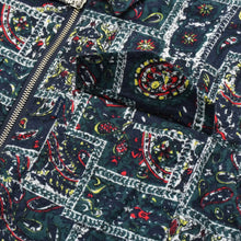 Load image into Gallery viewer, 新品未使用 Supreme シュプリーム Broken Paisley Flannel Zip Up Shirt フランネルシャツ 16AW ネイビー グリーン サイズS 中古