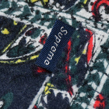 Load image into Gallery viewer, 新品未使用 Supreme シュプリーム Broken Paisley Flannel Zip Up Shirt フランネルシャツ 16AW ネイビー グリーン サイズS 中古