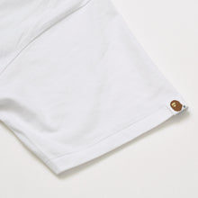Load image into Gallery viewer, 極美品 A BATHING APE アベイシングエイプ ロゴ Ｔシャツ ホワイト ブラック コットン ポリエステル 中古 4b012657