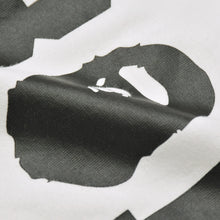 Load image into Gallery viewer, 極美品 A BATHING APE アベイシングエイプ ロゴ Ｔシャツ ホワイト ブラック コットン ポリエステル 中古 4b012657