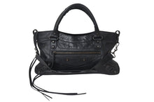 画像をギャラリービューアに読み込む, BALENCIAGA バレンシアガ ハンドバッグ ファースト ブラック レザー 103208 ブラック金具 美品 中古 4b001267