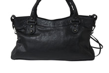 画像をギャラリービューアに読み込む, BALENCIAGA バレンシアガ ハンドバッグ ファースト ブラック レザー 103208 ブラック金具 美品 中古 4b001267