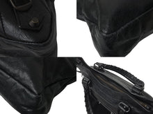 画像をギャラリービューアに読み込む, BALENCIAGA バレンシアガ ハンドバッグ ファースト ブラック レザー 103208 ブラック金具 美品 中古 4b001267