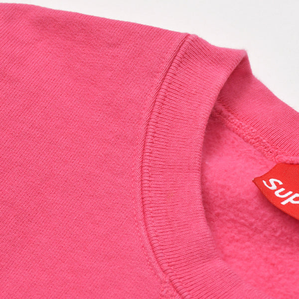 Supreme ZigZag Stitch Panel クルーネックトレーナー スウェット RN 101837 ピンク サイズM 美品 中古 4b012673