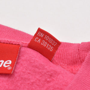 Supreme ZigZag Stitch Panel クルーネックトレーナー スウェット RN 101837 ピンク サイズM 美品 中古 4b012673