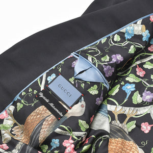 極美品 GUCCI グッチ テーラード ジャケット ミケーレ期 刺繍 521040 ブラウン レザー 中古 4b012701