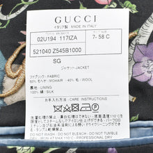Load image into Gallery viewer, 極美品 GUCCI グッチ テーラード ジャケット ミケーレ期 刺繍 521040 ブラウン レザー 中古 4b012701