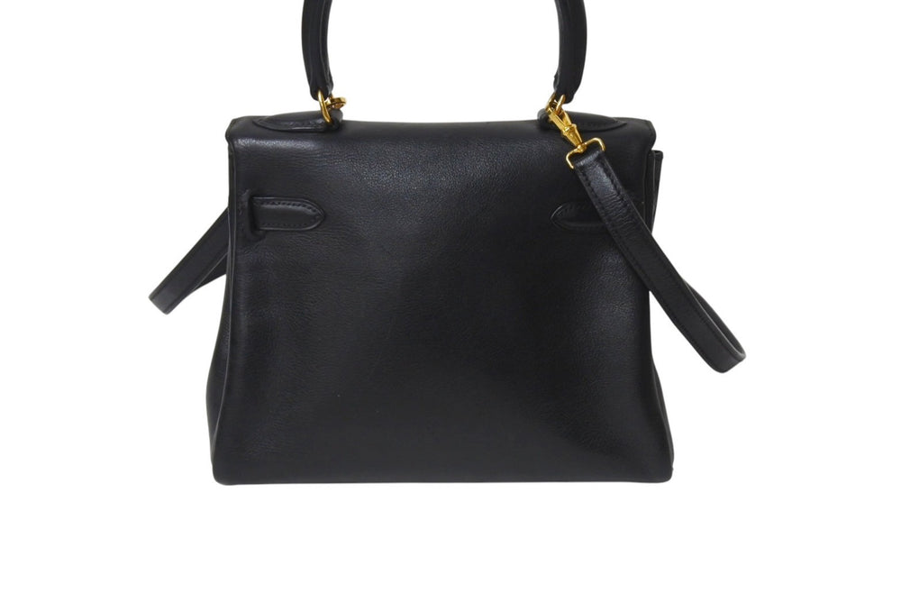 HERMES エルメス ○V刻印 ミニケリー 20 ブラック ヴォーガリバー 内縫い 2WAY ショルダーバッグ 美品 中古 4b001272