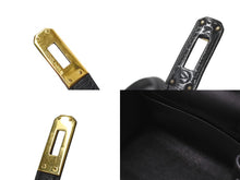 画像をギャラリービューアに読み込む, エルメス HERMES ○V刻印 ミニケリー 20 ブラック ヴォーガリバー 内縫い 2WAY ショルダーバッグ 美品 中古 4b001272