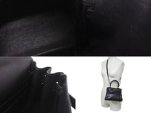 画像をギャラリービューアに読み込む, エルメス HERMES ○V刻印 ミニケリー 20 ブラック ヴォーガリバー 内縫い 2WAY ショルダーバッグ 美品 中古 4b001272