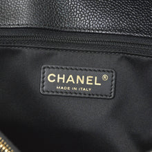 画像をギャラリービューアに読み込む, 極美品 CHANEL シャネル チェーントートバッグ GST ブラック キャビアスキン A50995 ココマーク ブラック ゴールド金具 中古 4a001276
