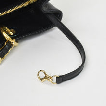 画像をギャラリービューアに読み込む, 極美品 CHANEL シャネル チェーントートバッグ GST ブラック キャビアスキン A50995 ココマーク ブラック ゴールド金具 中古 4a001276