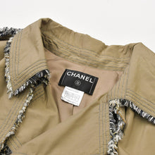 画像をギャラリービューアに読み込む, 極美品 CHANEL シャネル ロングコート P25956W03546 サイズ50 ネクタイ ココマーク ツイード ブラウン ブラック ホワイト 中古 4b012766