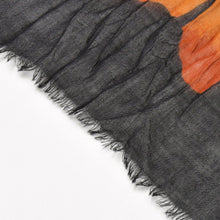 Load image into Gallery viewer, 極美品 SAINT LAURENT PARIS サンローランパリ CH SUNSET CHサンセット ウールスカーフ 411945 4Y200 パームツリー レッド 中古 4b012791