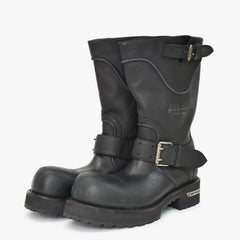 BALENCIAGA バレンシアガ Venom Boot ヴェノム ブーツ ブラック レザー 833581 サイズ44 美品 中古 4b012793