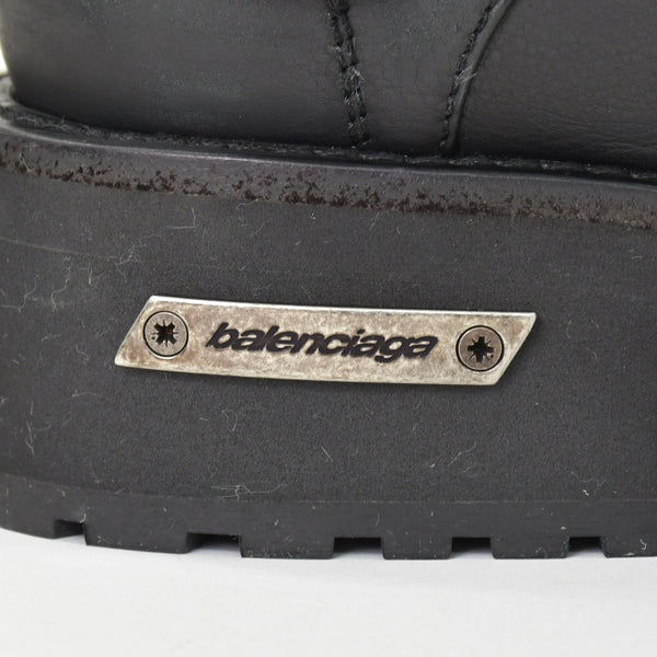 BALENCIAGA バレンシアガ Venom Boot ヴェノム ブーツ ブラック レザー 833581 サイズ44 美品 中古 4b012793