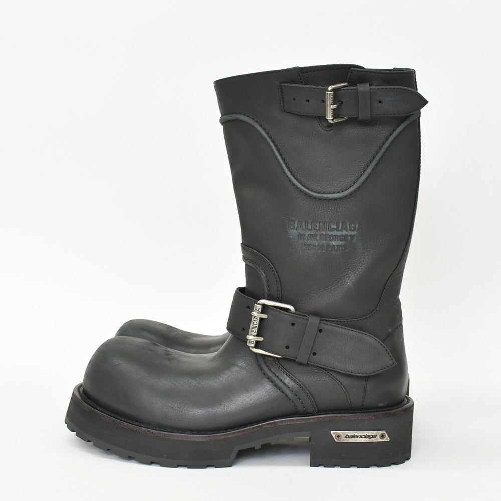 BALENCIAGA バレンシアガ Venom Boot ヴェノム ブーツ ブラック レザー 833581 サイズ44 美品 中古 4b012793