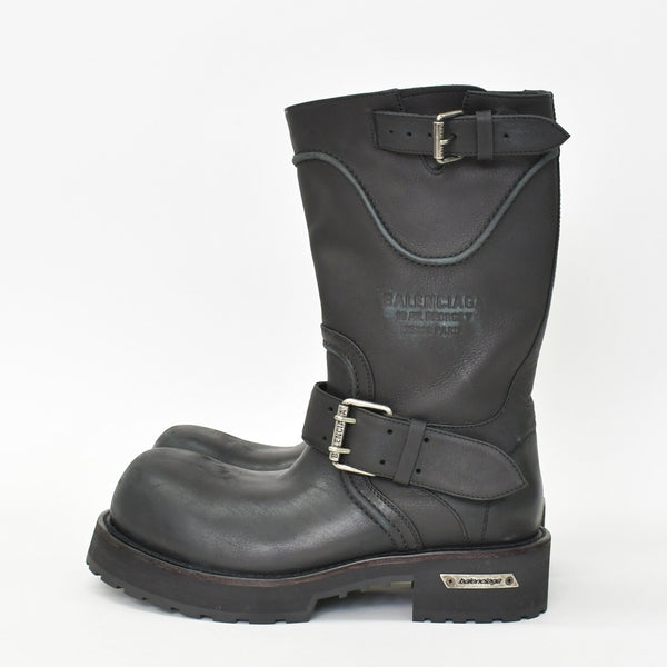 BALENCIAGA バレンシアガ Venom Boot ヴェノム ブーツ ブラック レザー 833581 サイズ44 美品 中古 4b012793