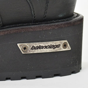 BALENCIAGA バレンシアガ Venom Boot ヴェノム ブーツ ブラック レザー 833581 サイズ44 美品 中古 4b012793