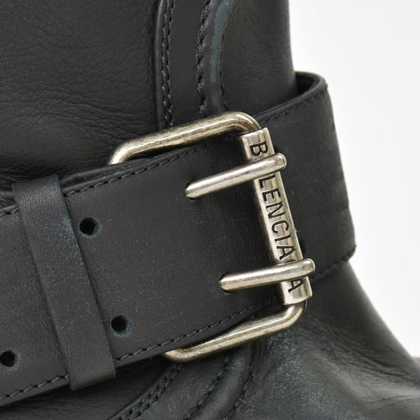 BALENCIAGA バレンシアガ Venom Boot ヴェノム ブーツ ブラック レザー 833581 サイズ44 美品 中古 4b012793