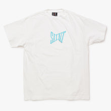 Load image into Gallery viewer, SAINT MICHAEL セントマイケル 24ss SS TEE RIBON SAINT リボンロゴ半袖 ホワイト サイズS 美品 中古 4b012885