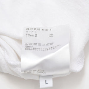 SEQUEL 24SS プリント Tシャツ カットソー シークエル ホワイト サイズL 美品 中古 4b012901